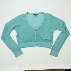 Tommy Bahama Womens Blue Sweater Crop Top Size XL